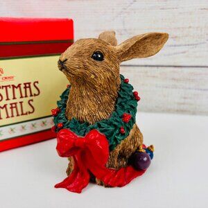 Silver Deer Tom Rubel Christmas Animals Rabbit Figurine